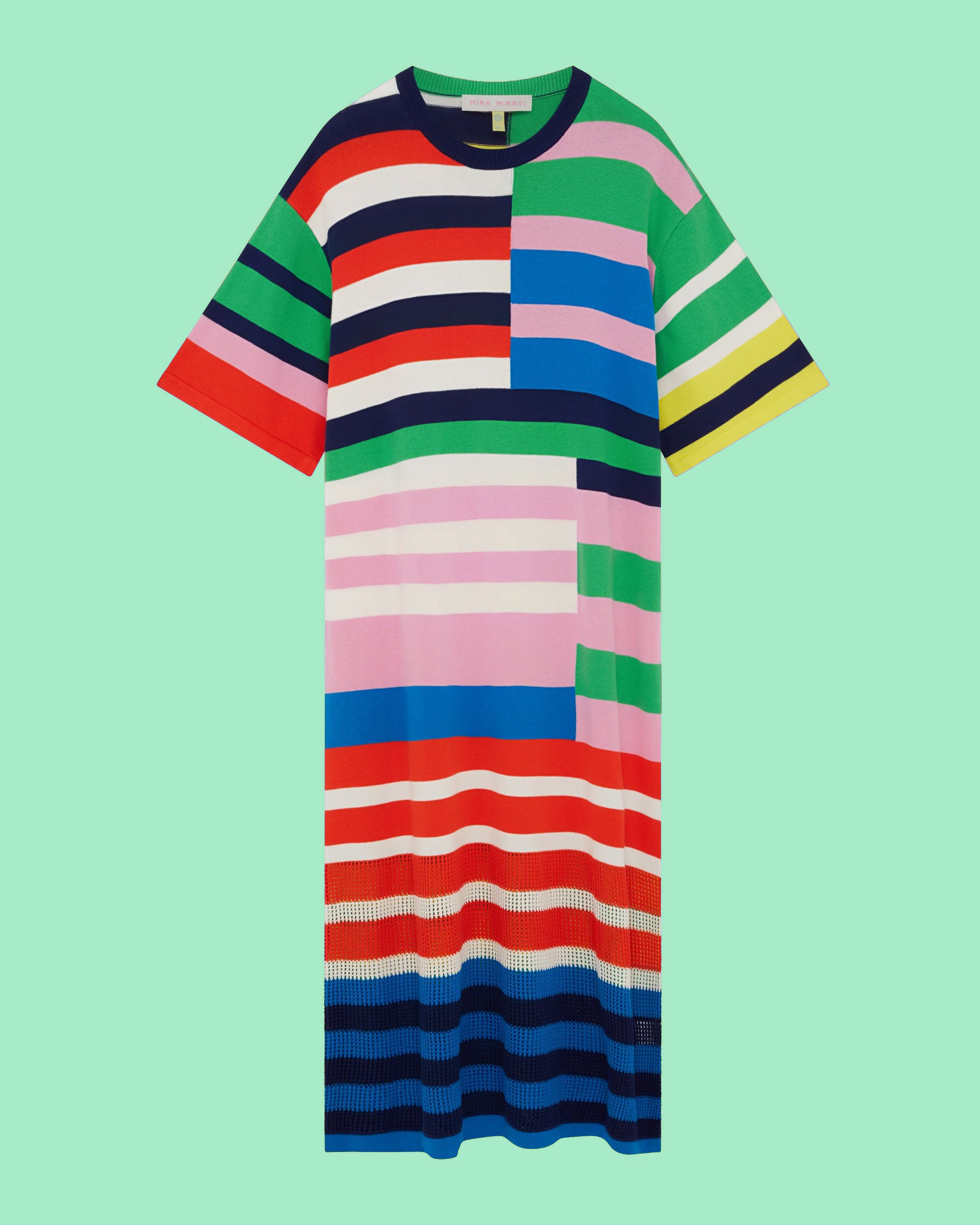Knit Stripe Dress by Mira Mikati