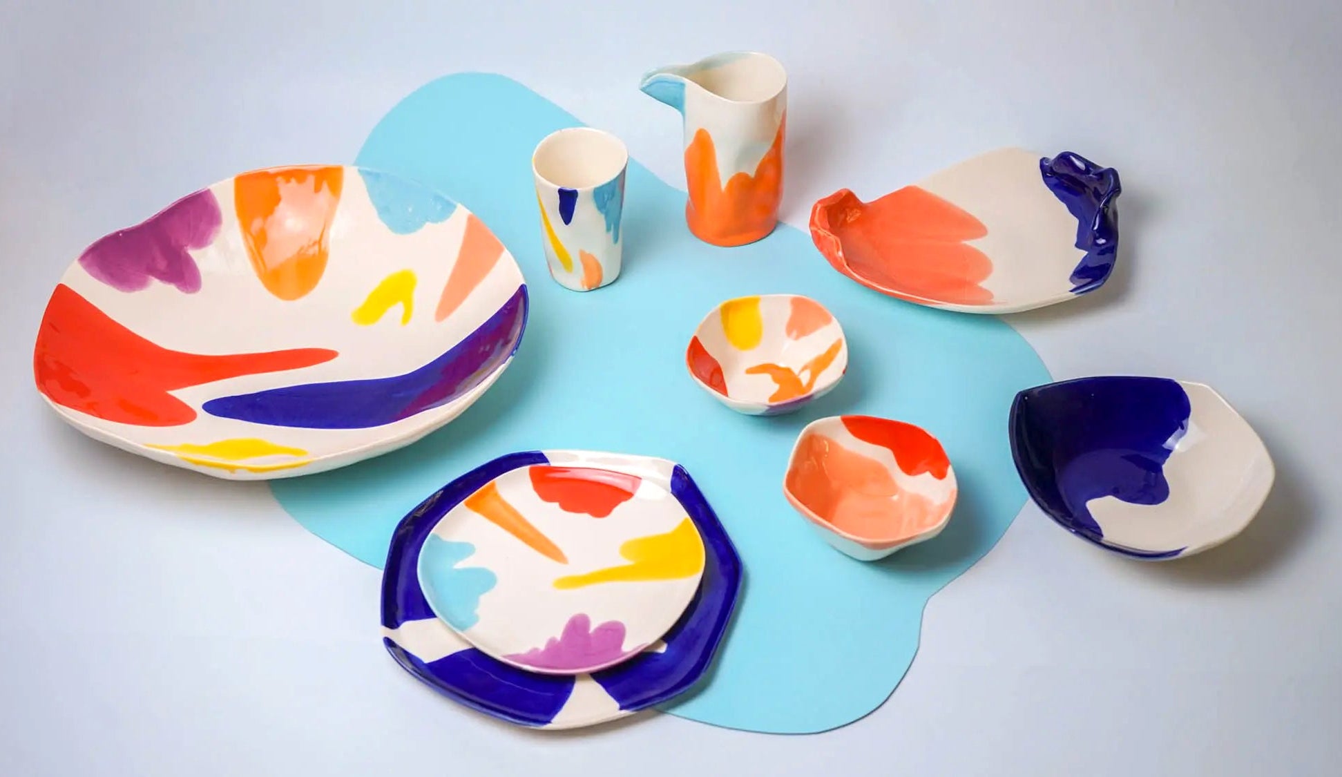 Multicolour ceramics