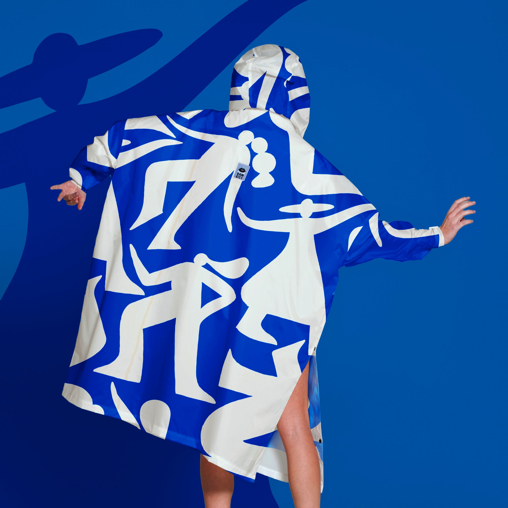 Blue Dance Rain Poncho