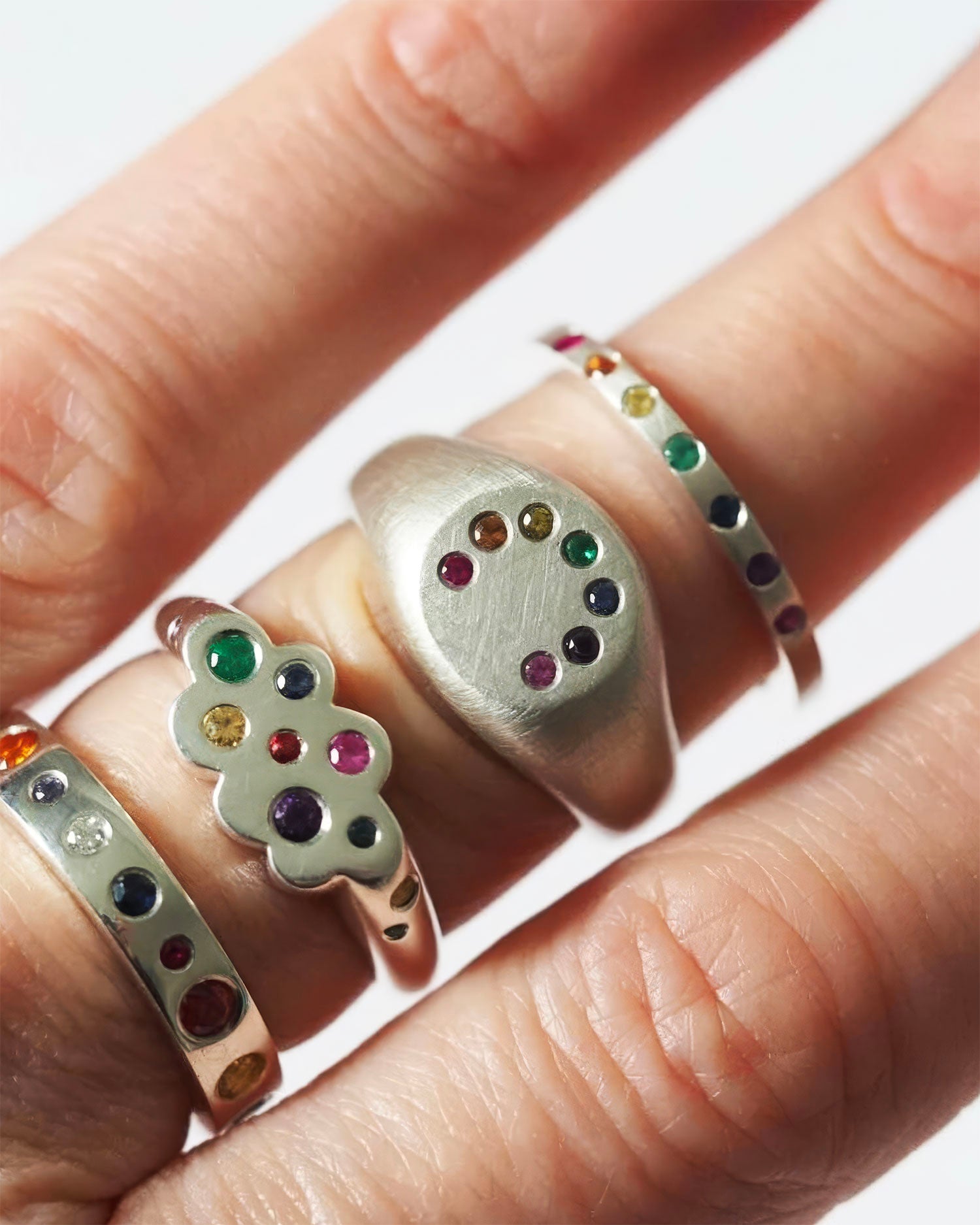 Cloudy With Sunny Spells Rings by Sarah Meredith - RockCakes