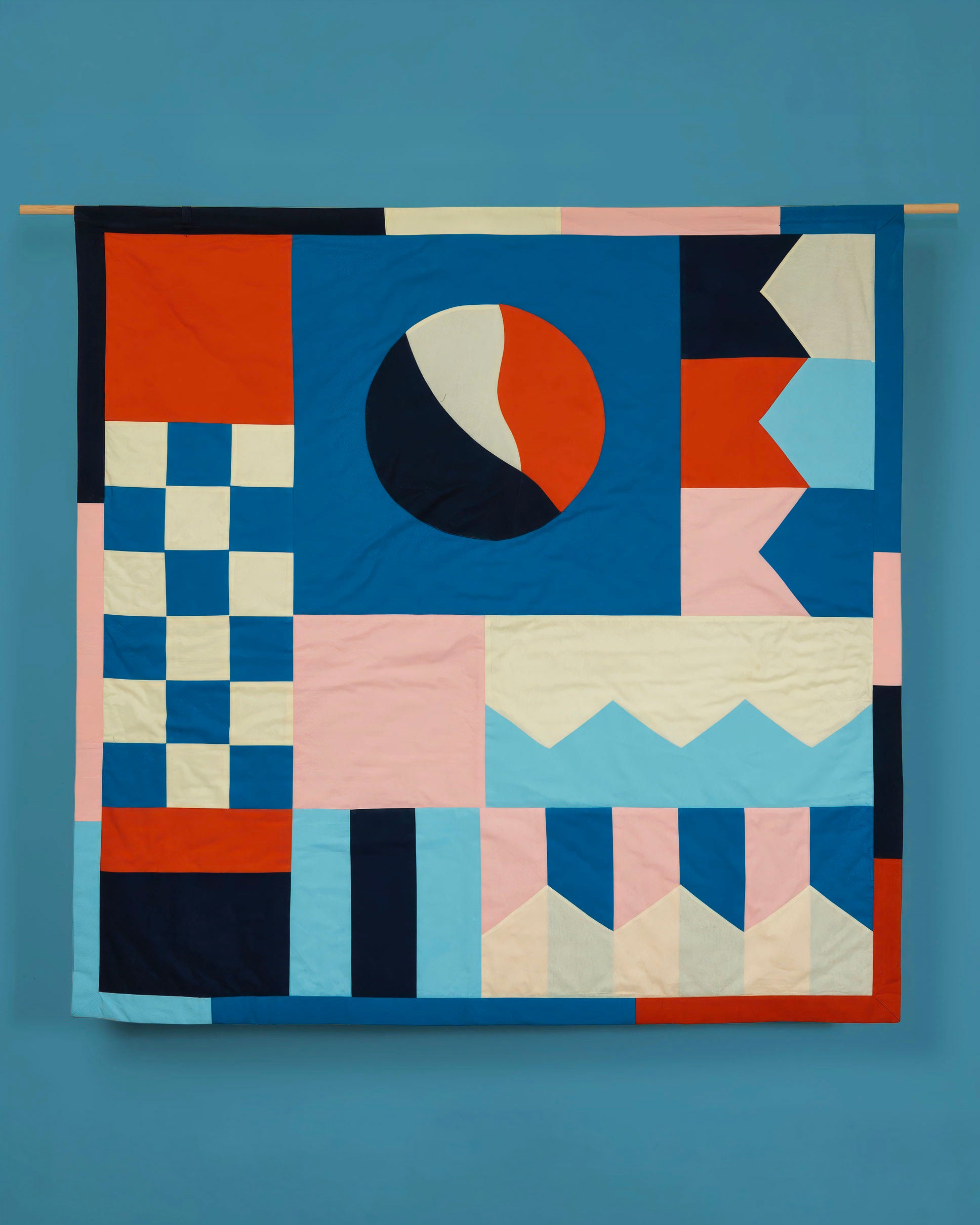 hand-quilted artworks by Alice Guillier - Safareig
