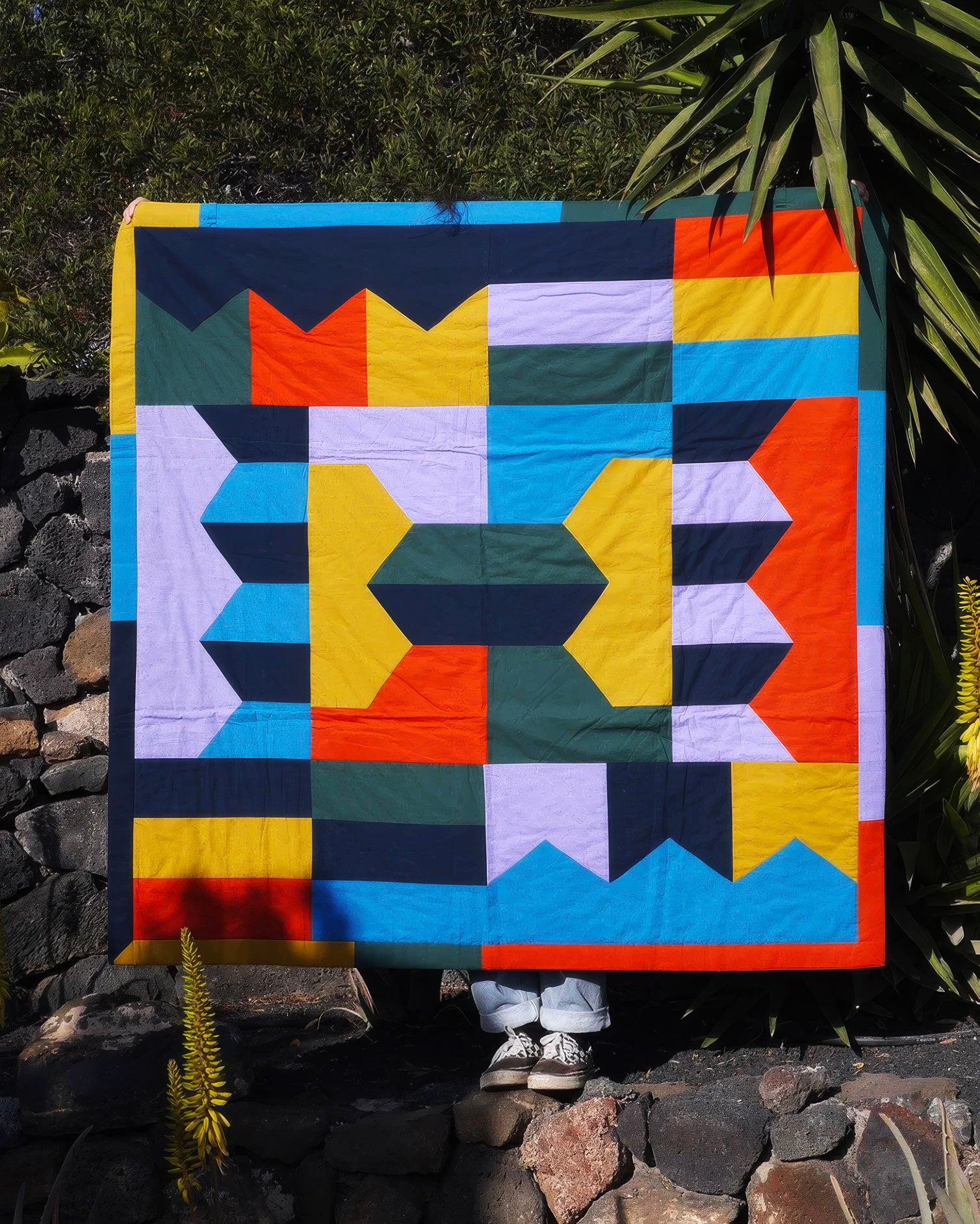hand-quilted artworks by Alice Guillier - Safareig