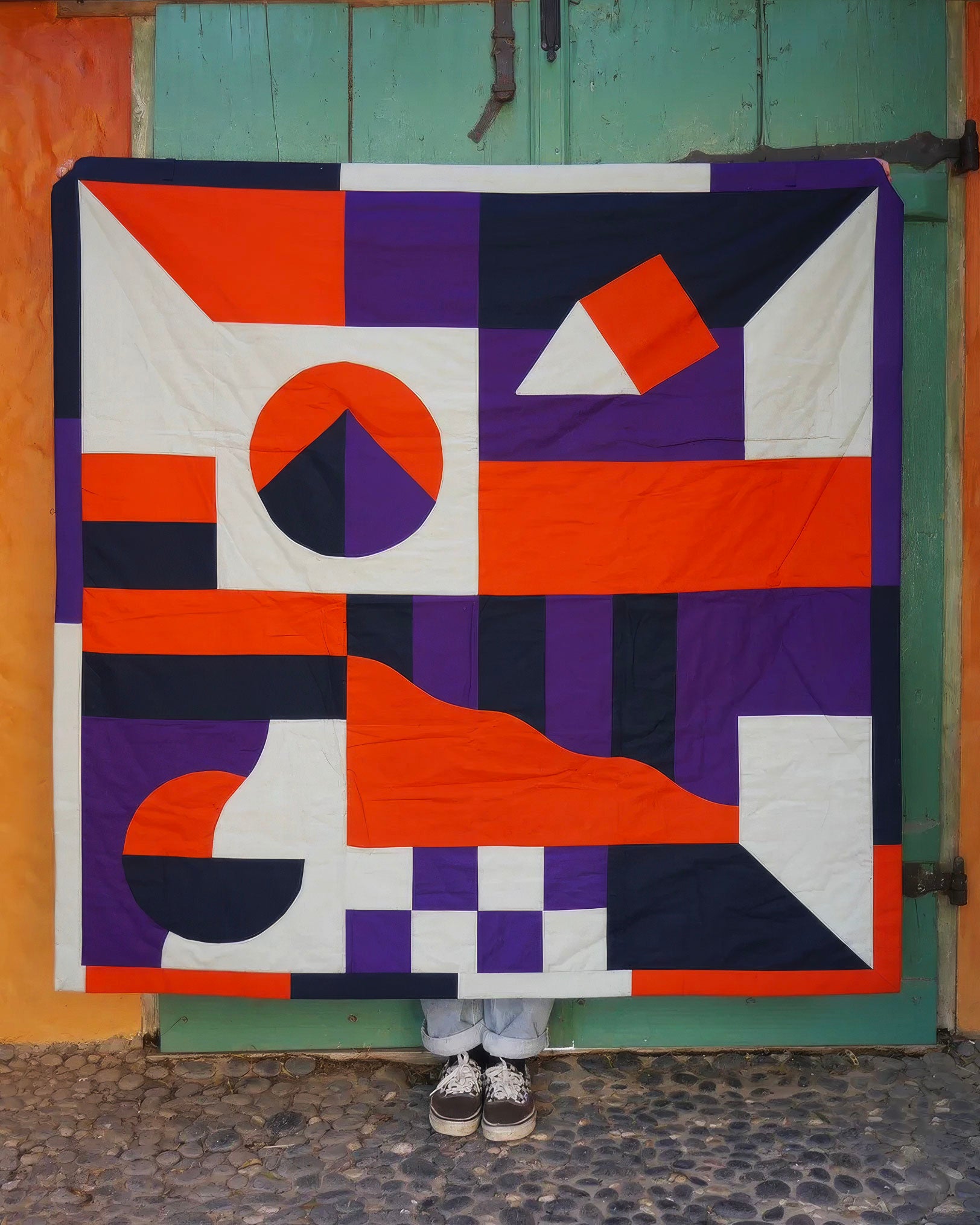 hand-quilted artworks by Alice Guillier - Safareig
