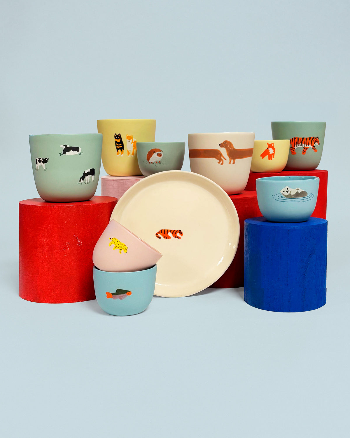 Animals Hand-Painted Ceramics